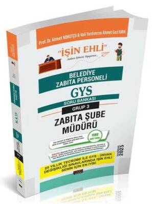 GYS Belediye Zabıta Personeli Zabıta Şube Müdürü Soru Bankası - 1