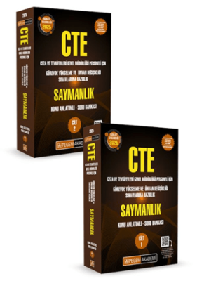 GYS CTE Adalet Bakanlığı Ceza ve Tevkifevleri Genel Müdürlüğü Personeli İçin Görevde Yükselme ve Ünvan Değişikliği Sınavlarına Hazırlık Konu Anlatımlı Soru Bankası Saymanlık 2 Cilt - 1