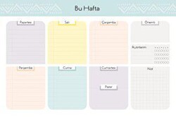 Haftalık Planlayıcı 6 - Wenote Tasarım