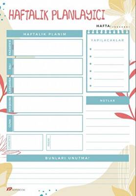 Haftalık Planlayıcı Çek Kopar - 1