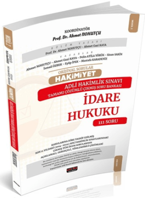 HAKİMİYET Adli Hakimlik İdare Hukuku Çıkmış Soru Bankası - 1