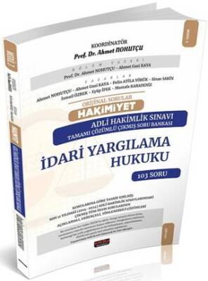 HAKİMİYET Adli Hakimlik İdari Yargılama Hukuku Çıkmış Soru Bankası - 1