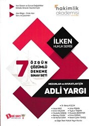 Hakimlik Akademisi Adli Yargı 7`li Çözümlü Deneme Sınavı - Dahi Adam Yayıncılık