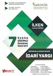 Hakimlik Akademisi İdari Yargı 7`li Çözümlü Deneme Sınavı - Dahi Adam Yayıncılık