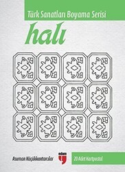 Halı - Türk Sanatları Boyama Serisi - 20 Adet Kartpostal - EDAM