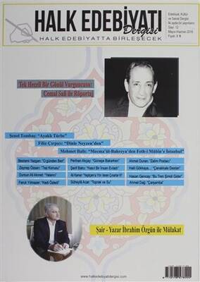 Halk Edebiyatı Dergisi Sayı: 12 Mayıs-Haziran 2016 - 1
