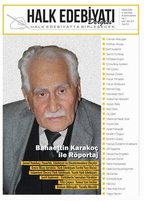 Halk Edebiyatı Dergisi Sayı: 2 Eylül-Ekim 2014 - 1