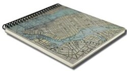 Hard Grey Travel Map - Deffter