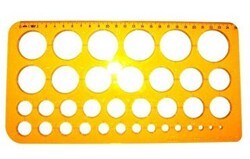 Hatas Daire Şablonu 1-36 Mm Büyük - Hatas