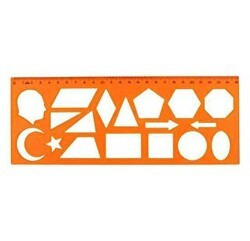 Hatas Geometrik Şekiller Şablonu 25 Cm - Hatas