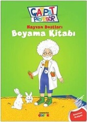 Hayvan Dostları Boyama Kitabı - Çatpat Profesör - Semerkand Çocuk Yayınları