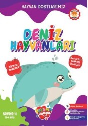 Hayvan Dostlarımız – Deniz Hayvanları Seviye 4 - Boyama Zamanı