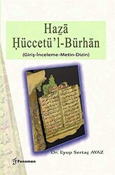 Haza Hüccetü`l-Bürhan - Fenomen Yayıncılık