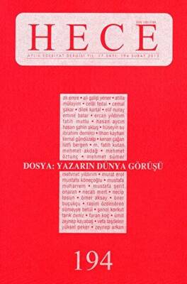 Hece Aylık Edebiyat Dergisi Sayı: 194 - 1