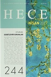 Hece Aylık Edebiyat Dergisi Sayı: 244 - Nisan 2017 - Hece Dergisi