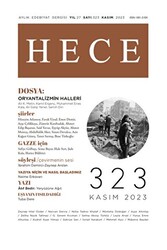 Hece Dergisi - Sayı: 323 Kasım 2023 - 1