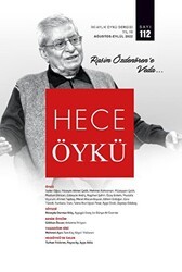 Hece Öykü Dergisi Sayı: 112 Ağustos - Eylül 2022 - Hece Dergisi