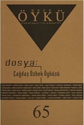Hece Öykü Dergisi Sayı: 65 Ekim - Kasım 2014 - 1