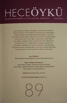 Hece Öykü Dergisi Sayı: 89 Ekim-Kasım 2018 - 1