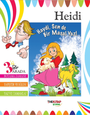 Heidi Üçü Bir Arada Etkinlik Kitabı - 1