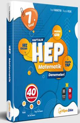 Hiper Zeka Yayınları 7. Sınıf Haftalık Hep Matematik 40 Deneme - 1