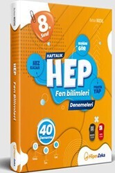 Hiper Zeka Yayınları 8. Sınıf Haftalık Hep Fen Bilimleri 40 Deneme - Hiper Zeka Yayınları