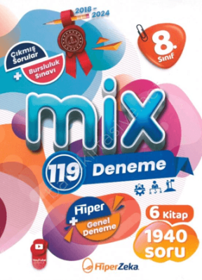 Hiper Zeka Yayınları 8. Sınıf Mix 119 Deneme Tüm Dersler Set - 1