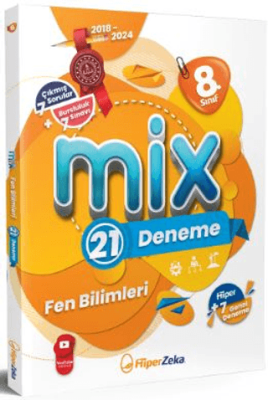 Hiper Zeka Yayınları 8. Sınıf MİX Fen Bilimleri 21 Deneme - 1