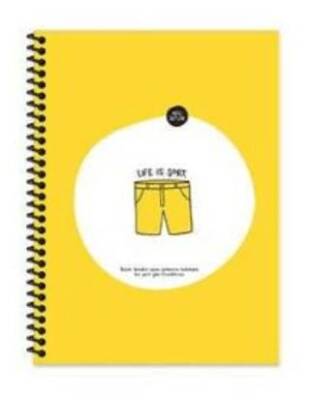 Hisli Şeyler 18,5x25 80 Yaprak Çizgili Karton Kapak Hafif Kağıt Stickerli Def.- Şort - 1