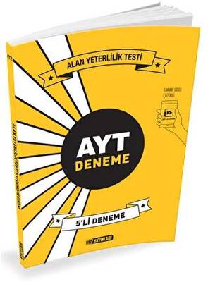 Hız Yayınları YKS AYT 5 Deneme Video Çözümlü - 1