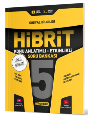 Hız Yayınları 5. Sınıf Hibrit Sosyal Bilgiler Soru Bankası - 1