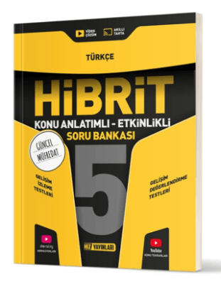 Hız Yayınları 5. Sınıf Hibrit Türkçe Soru Bankası - 1