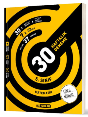 Hız Yayınları 5. Sınıf Matematik Haftalık Deneme - 1