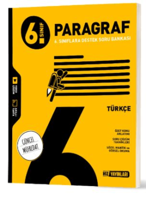 Hız Yayınları 6. Sınıf Türkçe Paragraf Soru Bankası - 1