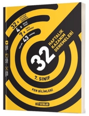 Hız Yayınları 7. Sınıf Fen Bilimleri 32 Haftalık Kazanım Denemeleri - 1