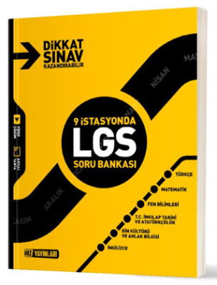 Hız Yayınları 8. Sınıf 9 İstasyonda LGS Soru Bankası - 1