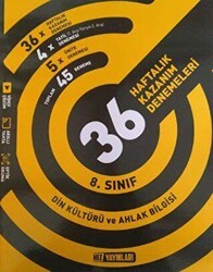 Hız Yayınları 8. Sınıf Din Kültürü ve Ahlak Bilgisi 36 Haftalık Kazanım Denemeleri - Hız Yayınları