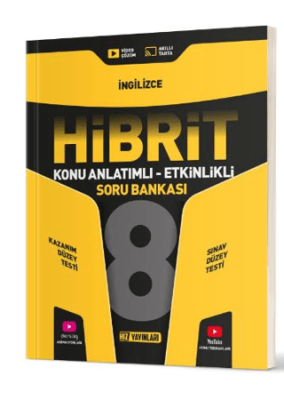 Hız Yayınları 8. Sınıf Hibrit İngilizce Soru Bankası - 1