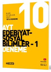 Hız Yayınları AYT 10`lu Edebiyat Sosyal Bilimler - 1 Deneme - Hız Yayınları