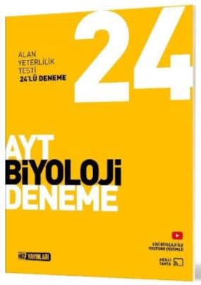 Hız Yayınları AYT Biyoloji 24 Lü Deneme - 1
