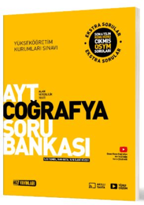 Hız Yayınları AYT Coğrafya Soru Bankası - 1