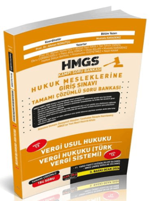 HMGS Kampı Vergi Usul Hukuku, Vergi Hukuku Soru Bankası - 1
