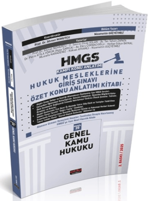 HMGS Özet Konu Anlatımı Genel Kamu Hukuku - 1