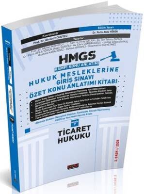 HMGS Özet Konu Anlatımı Ticaret Hukuku - 1