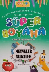 Hoby Kidss Süper Boyama Meyveler- Sebzeler - Hobby Kids