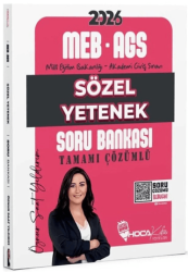 2026 MEB-AGS Sözel Yetenek Soru Bankası Çözümlü - Hoca Kafası Yayınları