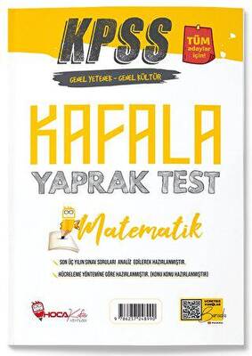 Hoca Kafası Yayınları Hoca Kafası KPSS Matematik Öğreten Yaprak Test Hoca - 1