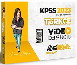 HocaWebde Yayınları 2023 KPSS Türkçe Video Ders Notu