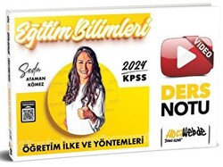 HocaWebde Yayınları 2024 KPSS Eğitim Bilimleri Öğretim İlke ve Yöntemleri Video Ders Notları - 1