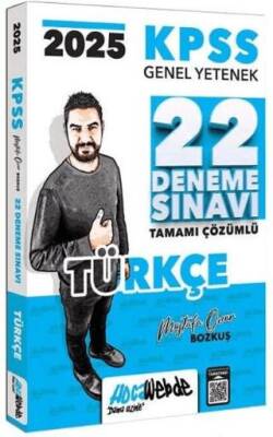 HocaWebde Yayınları 2025 KPSS Genel Yetenek Türkçe Tamamı Çözümlü 22 Deneme Sınavı - 1